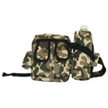 600D Polyester Fanny Pack and Bottle Holder w/ Adjustable Waistband